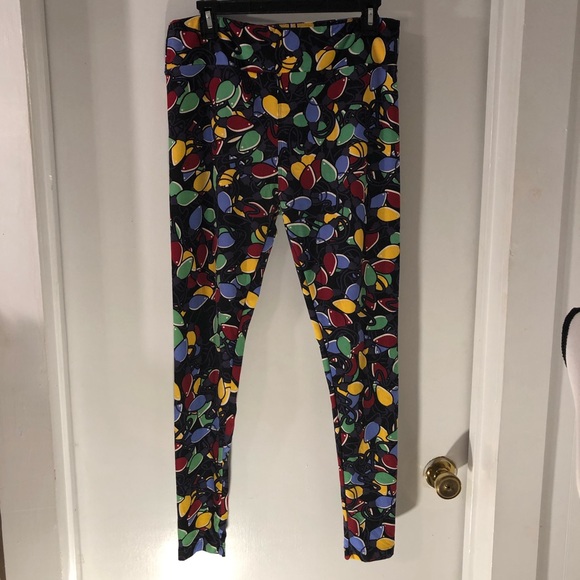 Lularoe christmas lights leggings Clearance